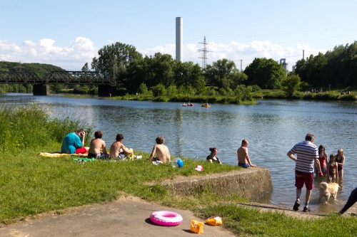 Die Ruhr bei Hohensyburg, kaum wiederzuerkennen!