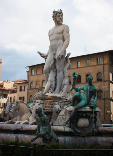 Neptunbrunnen an der Signoria.