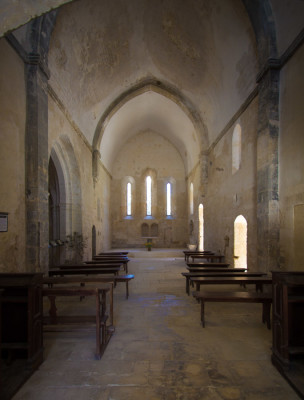 Die schlichte kleine Abteikirche