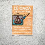 noch ein lustiges Plakat für Hundebesitzer „Die Kacke ihres Hundes ist keine Kunst"